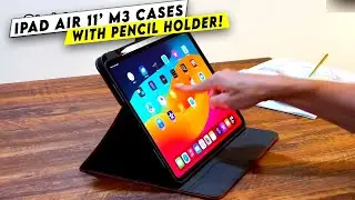 Top 5 Best ipad Air 11 Inch M3 Cases With Pencil Holder!🔥🔥