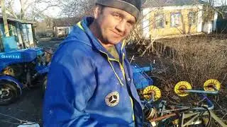 Мототрактор малыш (фреза переделка крепление и двох точка)))