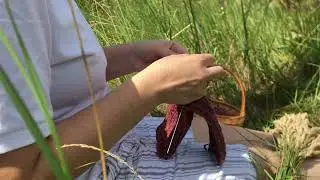 ВЯЖУ НА ПРИРОДЕ! ЛЕТО ВООДУШЕВЛЯЕТ НА ПРИЯТНОЕ ХОББИ! ВЯЗАНИЕ СПИЦАМИ