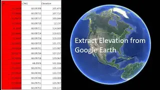 How to get the elevation of a set of points from google earth