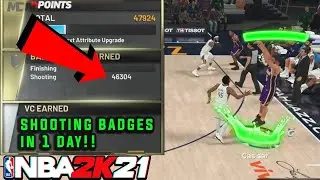 THE BEST SHOOTING BADGE METHODS IN NBA 2K21 CURRENT GEN MyCAREER! UNLOCK IN 24 HOURS(PS4 & XBOX ONE)