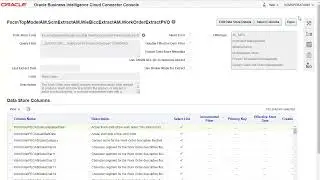 Oracle Manufacturing Cloud Data Store Extract using BI Cloud Connector Console