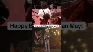 Happy birthday to Queen’s Guitar Legend, Sir Brian May 🎸 #brianmay #shorts