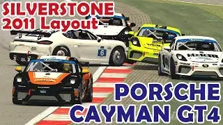 Porsche 718 Cayman GT4 at Silverstone 2011 Layout