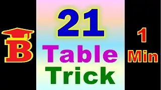 21 Table Trick