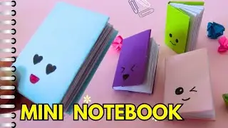 diy mini notebooks one sheet of paper/diy back to school/diy notebook
