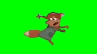 Лиса бежит футаж