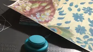 Junk journal - Using envelope punch board.  Requested video
