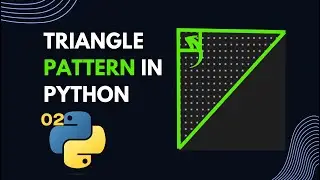 #2 Upper Left  Right Triangle pattern In Python  || Star Pattern || Pattern Series (Hindi/Urdu)