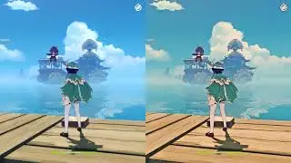 RTX 3070 I5 Genshin Impact 300 FPS Unlocker Game Fliter Off VS On