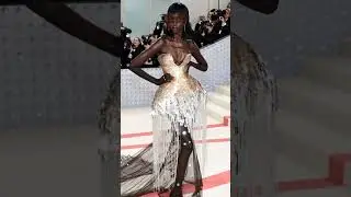 Anok Yai wearing Prabal Gurung at The Met Gala 2023. #metgala #anokyai #prabalgurung #models