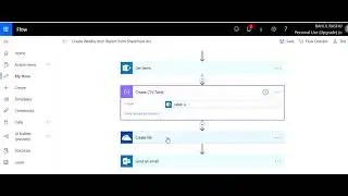 How to Generate Weekly Items Report From Sharepoint lists using Microsoft Flow Power Automate