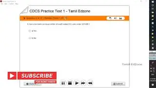 CDCS Practice Test 1 [10] - Tamil Edzone