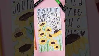 Don’t Be in Such a Hurry 🐝🌻#fabercastell #art #shorts #flowers #quotes #inspiration