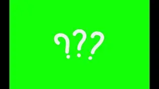 green screen confused icon or effect
