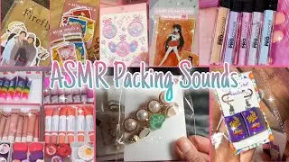 🎧 ASMR ✨ PACKING SOUNDS 🎵relaxing video to sleep 💤 black screen 🖤