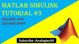 Square and Square root in MATLAB Simulink