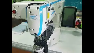 Сшивание резинки в кольцо на закрепочном полуавтомате Jack JK 1906GS D