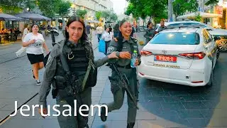 Jerusalem at Night! An Incredible Walk Through the City Center!