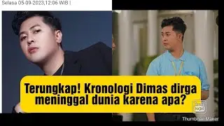 Kronologi Dimas dirga meninggal dunia, Dimas dirga sakit apa? cek faktanya