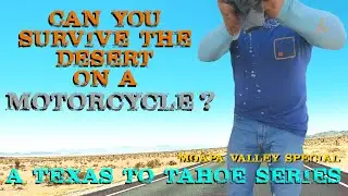 Survive the desert...on a MOTORCYCLE - Hyperkewl Techniche Vest - a Texas to Tahoe motovlog series