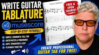 MuseScore Tutorial - How to Write Guitar Tablature in MuseScore