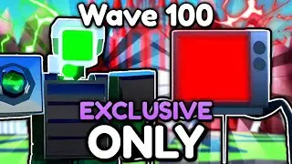 I Used EXCLUSIVE Units ONLY On Endless Mode In Toilet Tower Defense (Roblox)