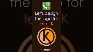 Let's Create a logo of letter 'K'#coreldraw #logodesign