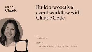 Build a proactive agent workflow with Claude Code