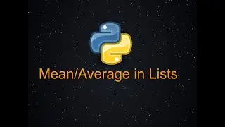 How to find the Mean/Average of a list in Python