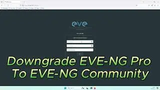 How to downgrade EVE-NG Professional V5.0.1-144 to Community Version