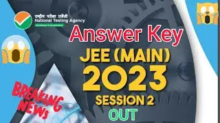 Jee Mains 2023 answer key|jee 2023 answer download steps|jee mains cutoff analysis 2023|jee advances