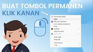 BUAT TOMBOL PERMANEN DELETE DI KLIK KANAN (CONTEXT MENU)