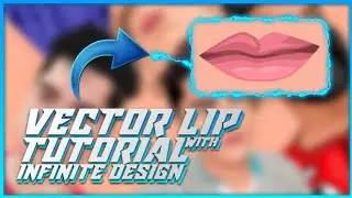 How To Make Cartoon Lips In Infinite Design On Mobile | How to draw lips with Infinite Design