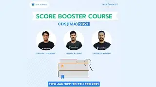 CDS (IMA) 2021: Score Booster Course | CDS (IMA) 2021 Preparation | CDS 2021 Prep with Sandeep Kumar