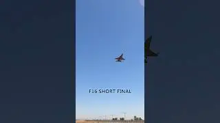 FLAWLESS APPROACH BEFORE LANDING #f16 #fightingfalcon #fighterjets #shorts
