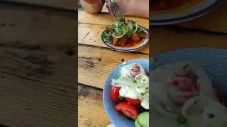 Абхазская кухня на озере Рица.