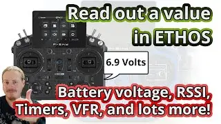 Read out the battery voltage and other values on your ETHOS transmitter