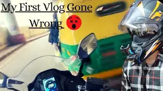 My First Vlog | Gone Wrong | Accident | Sadak Rider
