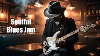 Soulful Bar Blues Jam Guitar Backing Track in C# Minor