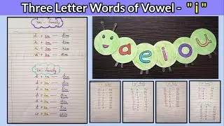 CVC Words of Letter i | Blending of Letter i | Phonics sound | CVC Words