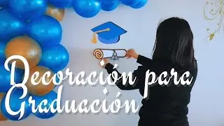 🎓Decoración para fiesta de graduación🎈👩‍🎓 Graduation Party Decoration🎓garland with balloons