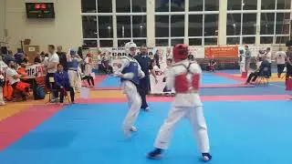 Шаипов мансур 2 бой Н Герзель  клуб кемпо  карате киокушинкай  кубок карпатии в Польше 27.01.2018