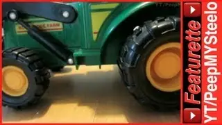 Mighty Wheels Green Farm Tractor Toys Like Ertl John Deere Equipment Toy For Kids w/ Parts