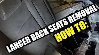 How To Remove Lancer Evolution X Back Seats