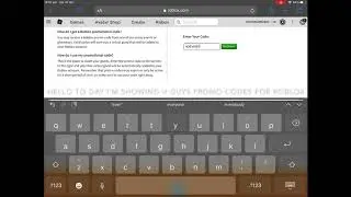 Roblox promo codes 2020 October