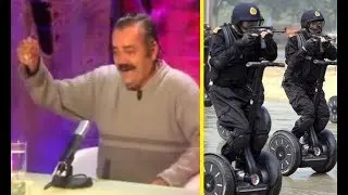 Отец покупает сыну гироскутер