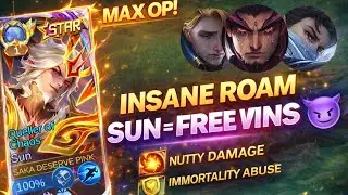 ROAM SUN IS BROKEN 😈 | immortal solo rank ||