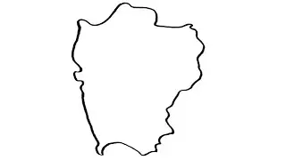 How to Draw Outline Map of MIZORAM | A State of India | Step by Step Easily @XYZArts007