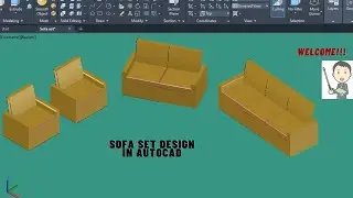 Learn Sofa Design in 3D modeling using AUTOCAD